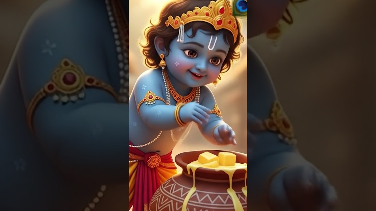 Achyuthashtakam | Powerful Krishna Stotram for Peace & Blessings #shorts #ytshorts