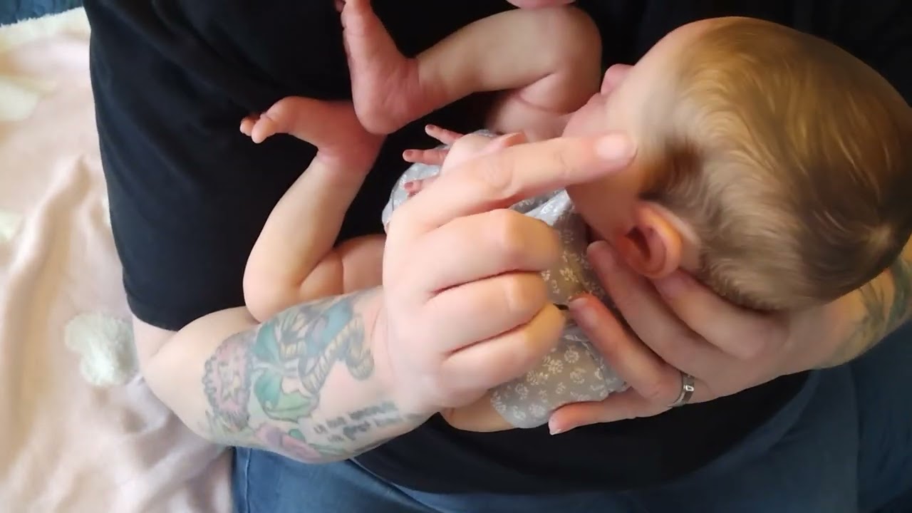 Распаковка коробки с картиной «Сладкая Лаура» Бонни Браун, нарисованной Рэнди Перри.