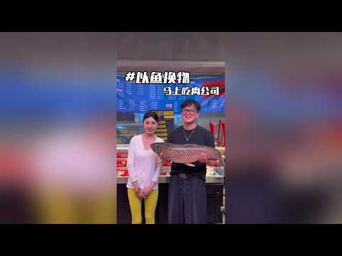 以鱼换物 鲢鳙 草鱼换马上吃肉公司烧烤 人生得意须尽欢 撸串喝酒要尽兴 老板最后送的表 看得出来确实用心 让我们珍惜每一次的遇见～
