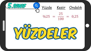 Yüzdeler Taktikli Konu Anlatımı 5Sınıf Matematik 