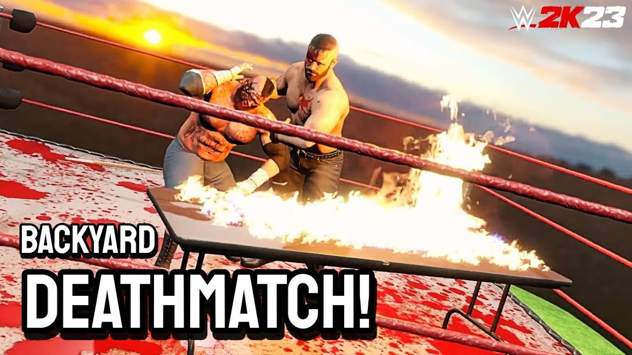 WWE 2K23 Backyard Wrestling DEATHMATCH! YouTube