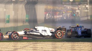 De Vries/Sargeant Restart Crash | AusGP 2023