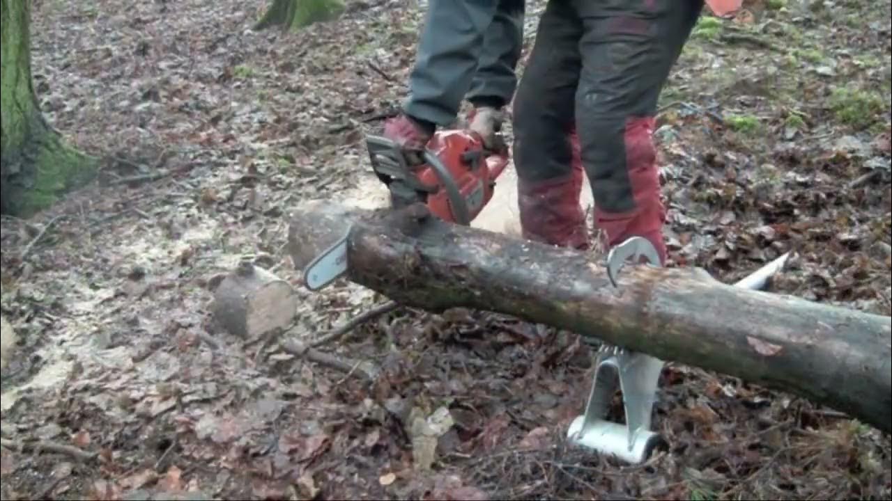 кантователь для бревен - YouTube