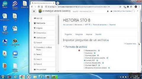 Evaluación con preguntas aleatorias en la Plataforma Moodle