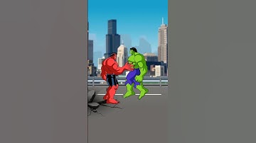 Hulk vs Red Hulk Battle Animation
