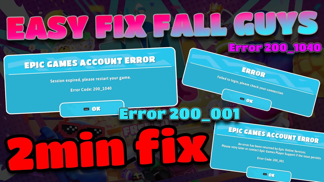 Fall guys код ошибки 200_1040. Code 200. Error code 200