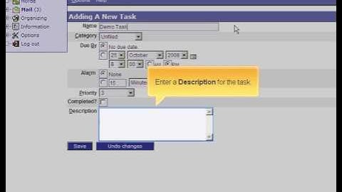 Managing Tasks in Horde Webmail - ISPAZE.COM