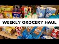 Weekly grocery haul to kroger and walmart  shopping on a grocery budget