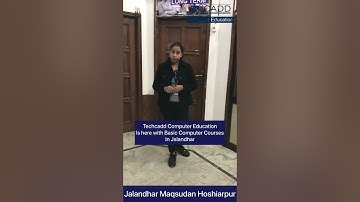 Techcadd Computer Education Provides The Best Computer Courses in Jalandhar.