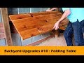 Simple Fold Down Table Bar DIY ~ Backyard Upgrades #10 Simple Fold Down Table Bar DIY ~ Backyard Upgrades #10