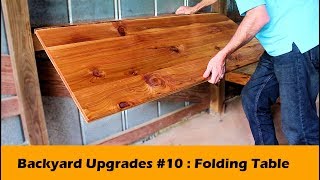 Simple Fold Down Table Bar DIY ~ Backyard Upgrades #10