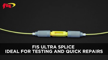 The FIS Fiber Optic Mechanical Splice is Ideal for Testing and Quick Repairs