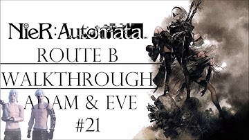 Nier Automata Walkthrough Route B Part 21 - Adam Boss Fight