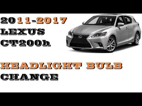 Lexus CT 200 2011-2017에서 헤드 라이트 전구를 교체하는 방법