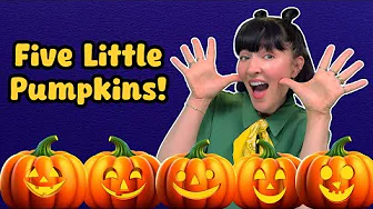 Five Little Pumpkins! | Halloween Song for Kids | Nursery Rhymes & Counting