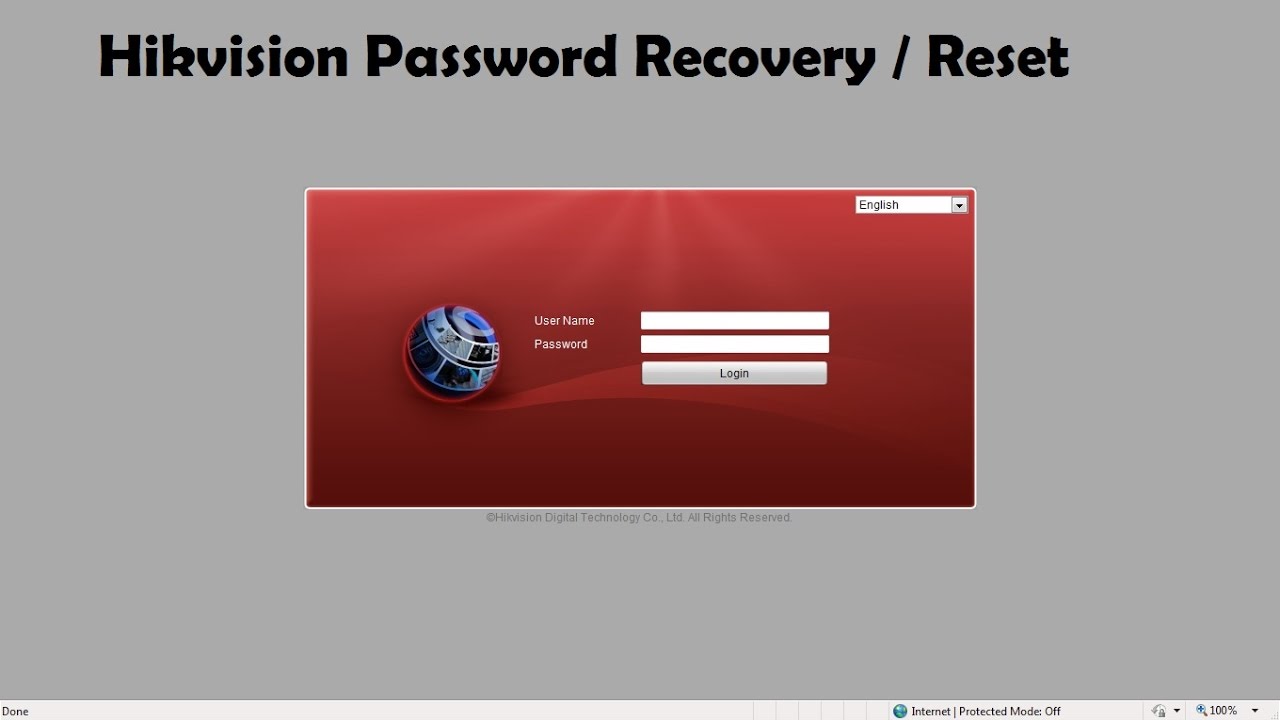 How to recover / reset password on HikVision cameras / NVRs - YouTube