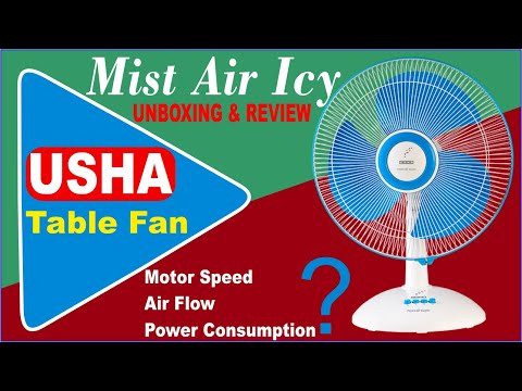 Usha Mist Air Icy Table Fan Ii How To Assemble Usha Table Fan Ii Table Fan Under 2000 Ii Unboxing Ii Youtube