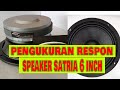 Review speaker satria 6 inch  pengukuran respon impedance