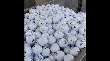 The process by which professional golfers mass produce golf balls. Golf Ball Factory in Korea #Ball