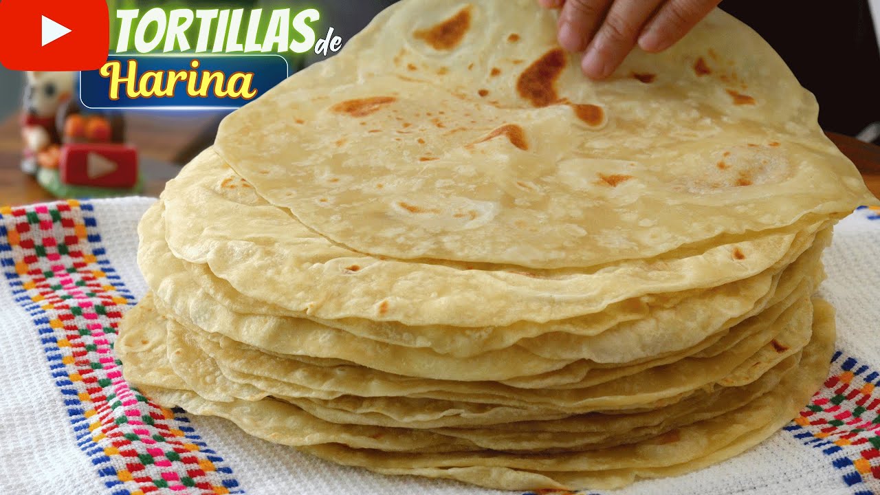 🔥Las TORTILLAS de HARINA más TIERNAS y Suavecitas que he preparado💯% CASERAS Dulce Hogar Recetas💕
