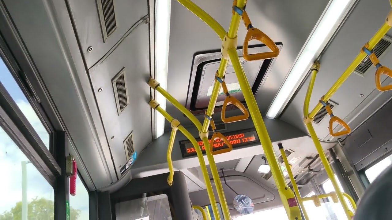 riding on 4350934 golden dragon XML6125CC DB route 5 in ofakim (Voith slow idle)