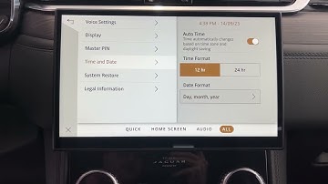 How to change the time and date in your Land Rover!