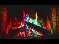 🌈 Rainbow Fireplace Ambience 🔥 Red, Blue & Green Flames for Deep Relaxation