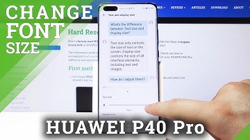 How to Set Up Font in Huawei P40 Pro - Change Font Size
