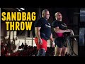 Arnold UK 2022 Pro Strongman Sandbag Throw