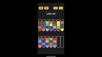 Water Sort Puzzle Level 927 Completed!