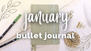 JANUARY PLAN WITH ME | January 2024 Bullet Journal Setup | Easy Bullet Journal Theme Ideas