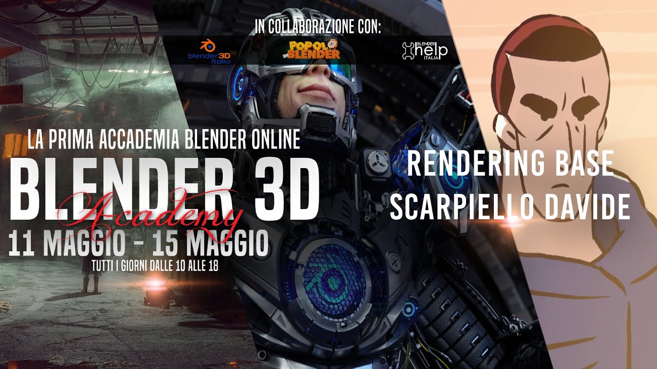 Live Blender Accademy Rendering Base Lezione 2 Youtube