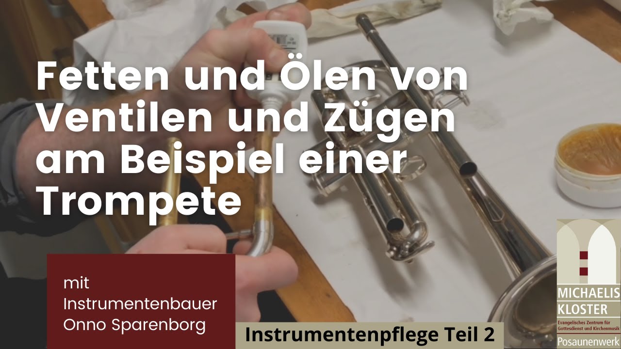 Wie fette und öle ich Ventile und Züge? - mit Onno Sparenborg | Instrumentenpflege Teil 2