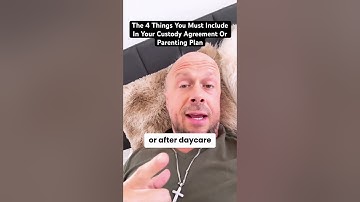 What To Include In A Child Custody Agreement Or Parenting Plan #childcustody #divorce #divorcetips