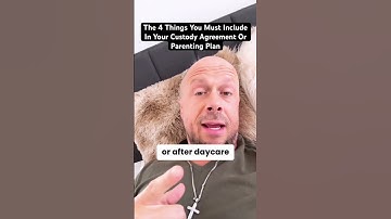 What To Include In A Child Custody Agreement Or Parenting Plan #childcustody #divorce #divorcetips