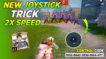 New Joystick Trick For 2x Fast Movement 😱 Fast Movement Speed Trick Jiggle Master Movement BGMI