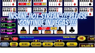 Insane wins on white hot aces video poker !!! Vegas incoming in three days !!! (not real) screenshot 1