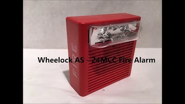 Wheelock AS - 24MCC Fire Alarm Test and Overview