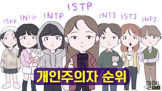 MBTI 개인주의자 순위