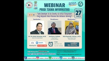 WEBINAR PRODI TEKNIK INFORMATIKA UNIVERSITAS RAHARJA