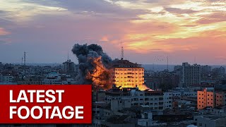 Footage of the Israeli forces attack on Gaza