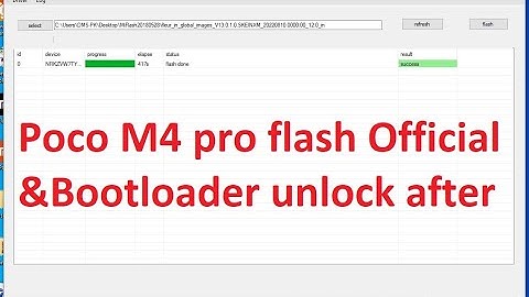 #Poco M4 pro flash official Fastboot method