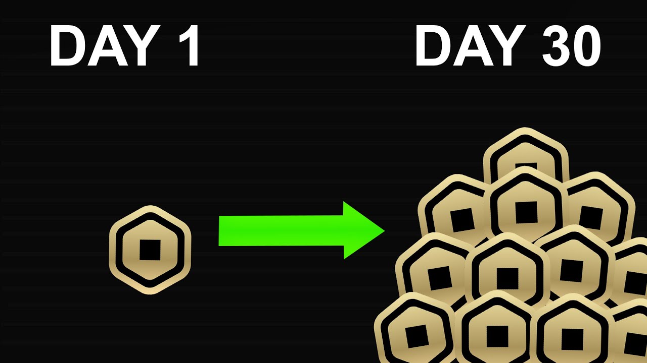 1 robux that doubles everyday for 30 days vs 1 million robux - YouTube