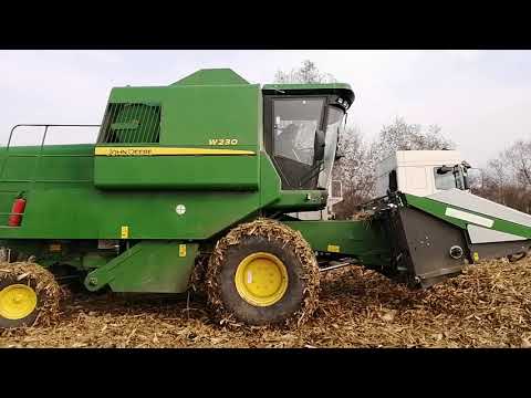 John deere w230 სიმინდის აღება