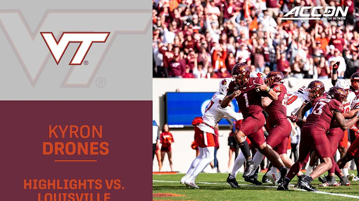 Virginia Tech QB Kyron Drones Highlights vs. Louisville