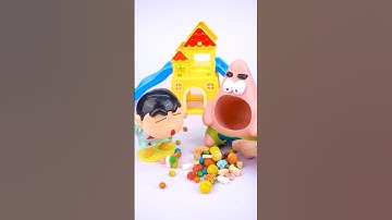 Satisfying with Unboxing and Review Shin-chan, Patrick Toys Video