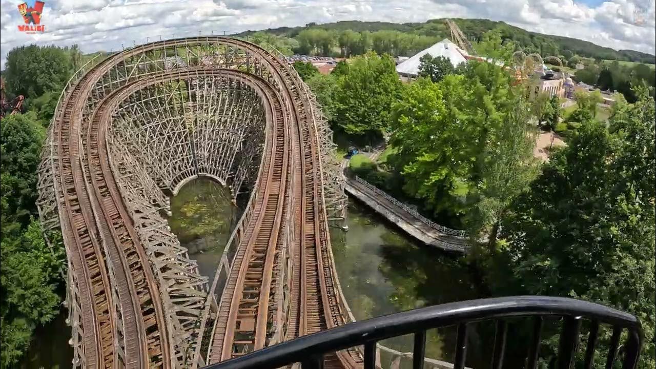 Loup Garou Walibi Belgium onride front row 4K UHD YouTube