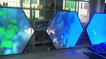 Hexagon LED Screen #creativeleddisplay #creativeledscreen