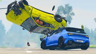 Out of Control Traffic Crashes #36 - BeamNG Drive Crashes
