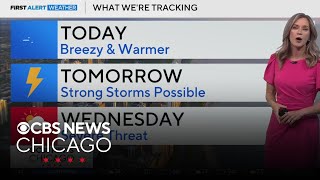 Breezy and warmer on Monday in Chicago